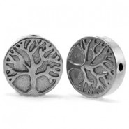 Hematite bead tree of life 10mm Anthracite grey